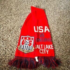 USA Soccer Scarf Red and Blue
